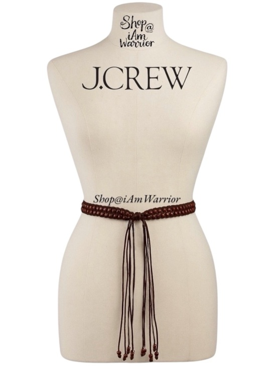 J.Crew NWT braided beaded leather tassel wrap belt *shop@iamwarrior